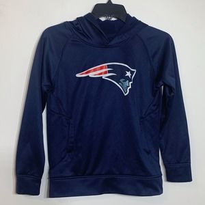 EUC New England Patriots NFL Apparel Youth‎ Medium 10/12 Hooded Sweatshirt